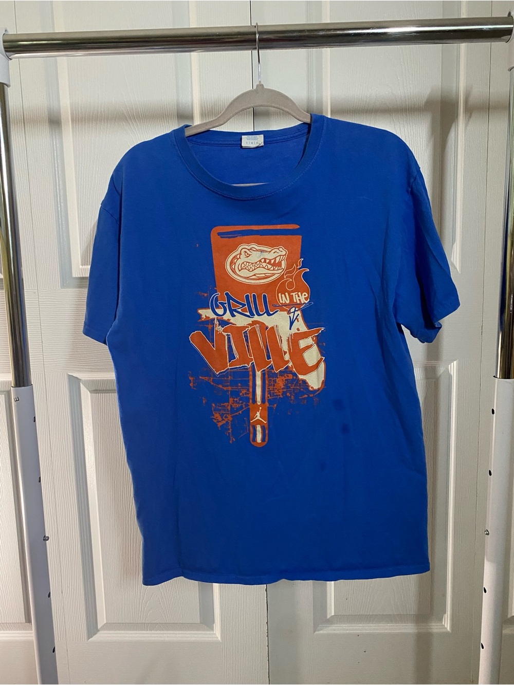 Port and Company Royal Blue "Grill in the Ville" Graphic Tee